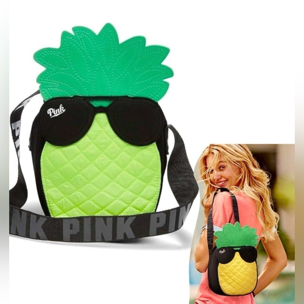 NWOT Victoria's Secret Pink Pineapple
Cross Body Bag Cooler